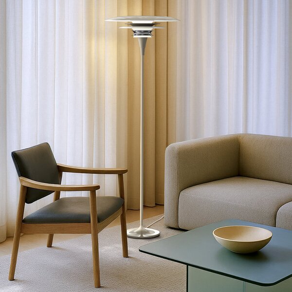 Podne Lampa Belid, Sivo, Dnevna soba, Metal, Dizajn
