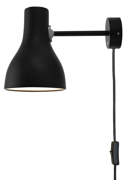 Zidne Svjetiljka Anglepoise, Type 75, prigušiv, Crno, Dnevna soba, Metal, Dizajn