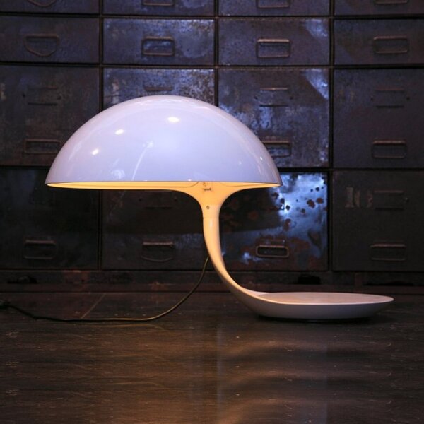 Stolne Lampa Martinelli Luce, Cobra, Bijela, Dnevna soba, Plastika, Dizajn