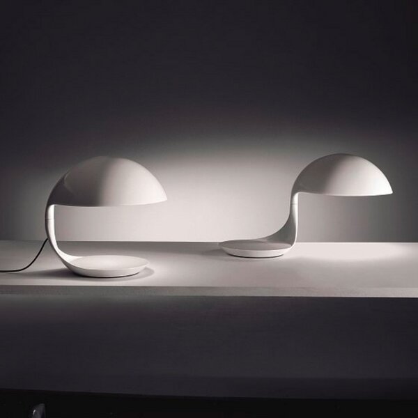 Stolne Lampa Martinelli Luce, Cobra, Bijela, Dnevna soba, Plastika, Dizajn