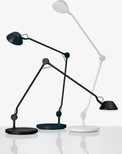 Stolne Lampa FRITZ HANSEN, prigušiv, Bijela, Dnevna soba, Aluminij