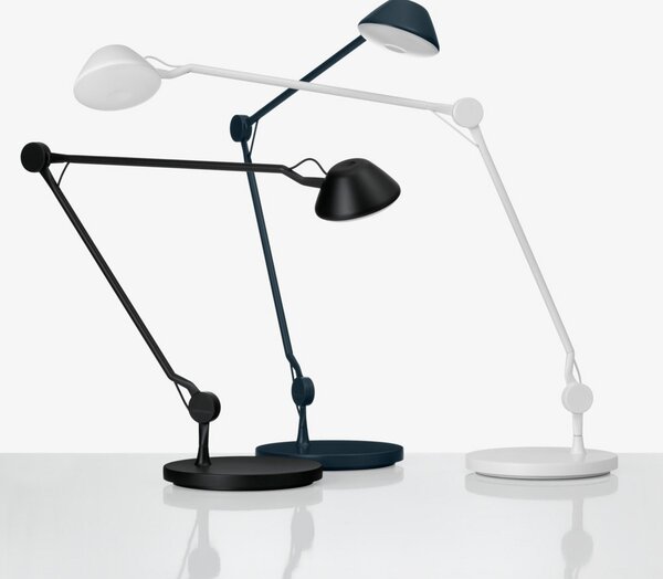 Stolne Lampa FRITZ HANSEN, prigušiv, Bijela, Dnevna soba, Aluminij