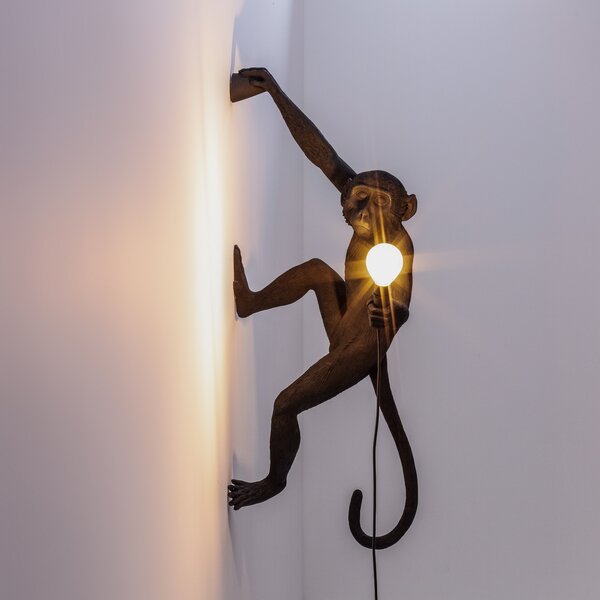 Vanjske Svjetiljka SELETTI, Monkey Lamp, Crno, Plastika, Dizajn
