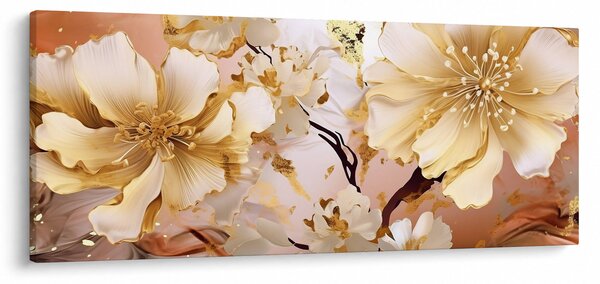 Slika - Zlatno cvijeće (120x50 cm)
