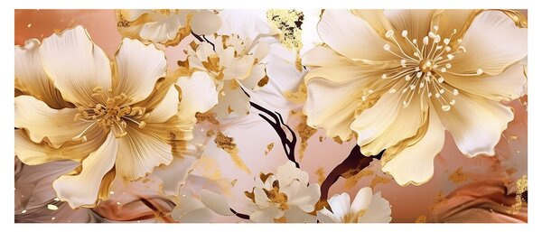 Slika - Zlatno cvijeće (120x50 cm)