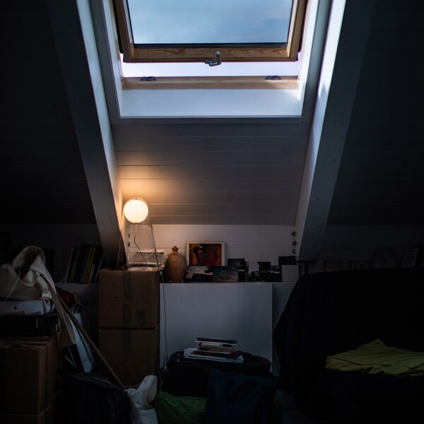 Stolne Lampa Foscarini, Satellight, prigušiv, Providna, Dnevna soba, Staklo, Dizajn