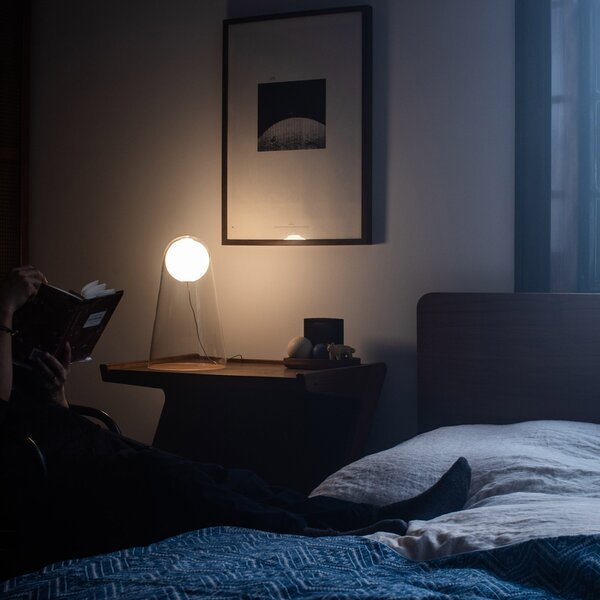 Stolne Lampa Foscarini, Satellight, prigušiv, Providna, Dnevna soba, Staklo, Dizajn