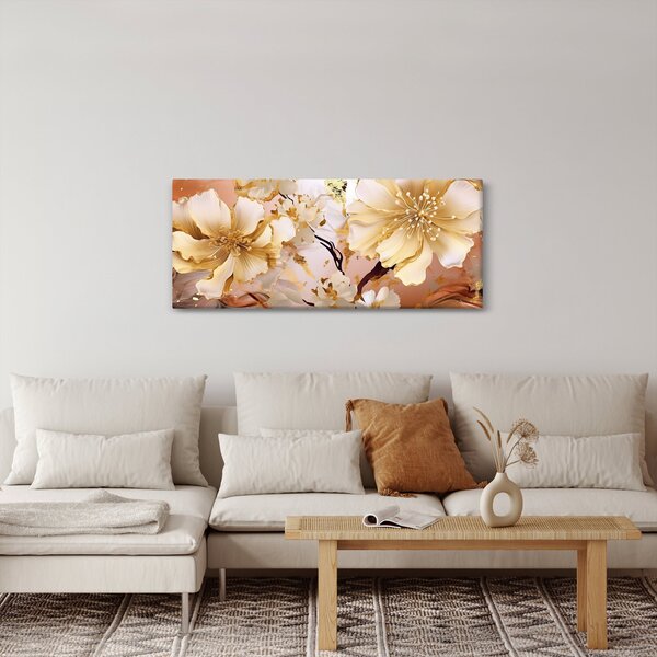 Slika - Zlatno cvijeće (120x50 cm)