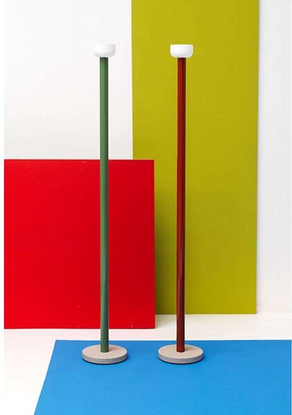 Podne Lampa FLOS, Zelena, Dnevna soba, Aluminij