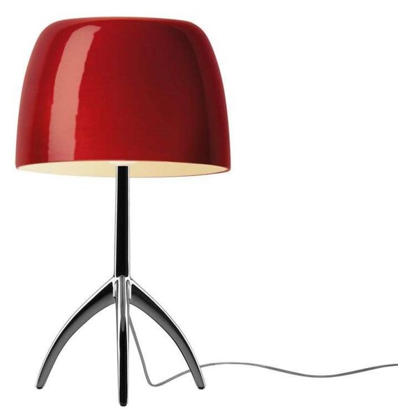 Stolna lampa Lumiere Grande, crna/crvena, 45 cm - Foscarini