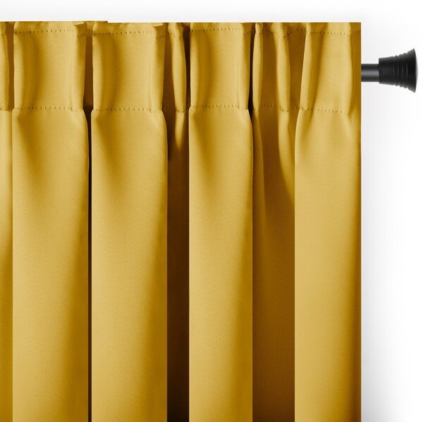 Žuta zavjesa za djelomično zamračenje 140x175 cm Kierra – Restilo