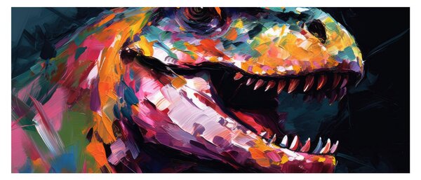 Slika - Dinosaur, slika (120x50 cm)