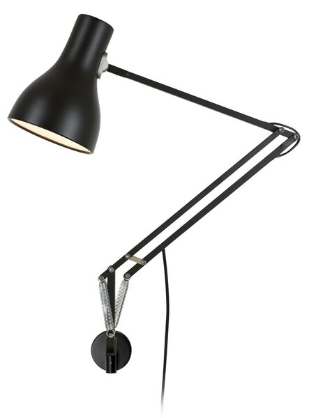 Zidne Svjetiljka Anglepoise, Type 75, Crno, Dnevna soba, Aluminij, Dizajn