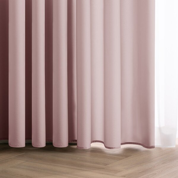 Prljavo roza zavjesa za djelomično zamračenje 140x250 cm Carli Tie – Restilo