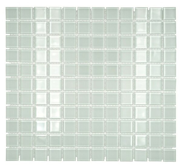 Mozaik pločica Quadrat Crystal Uni CM 4040 (32,7 x 30,2 cm, Bijele boje, Sjaj)