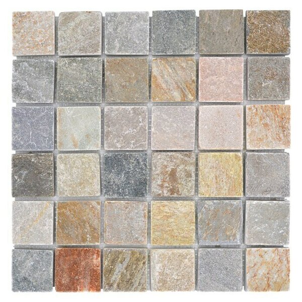Mozaik pločica Quadrat XQM 001M (30,5 x 30,5 cm, Bež-sive boje, Mat)