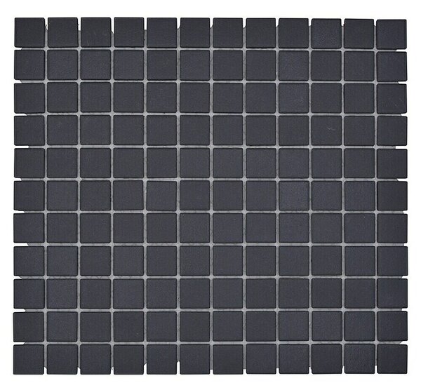 Mozaik pločica Quadrat Uni AT 891 (32,6 x 30 cm, Crne boje, Mat)