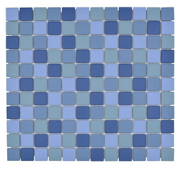 Mozaik pločica Mix JT AT 251 (32,6 x 30 cm, Plave boje, Mat)