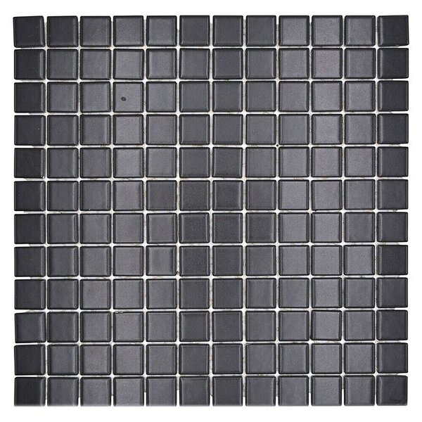 Mozaik pločica Quadrat Uni CG 154 (29,8 x 29,8 cm, Crne boje, Mat)