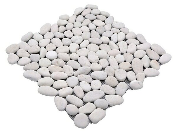 Mozaik pločica Kiesel XKF 006M (30,5 x 30,5 cm, Bijele boje, Mat)
