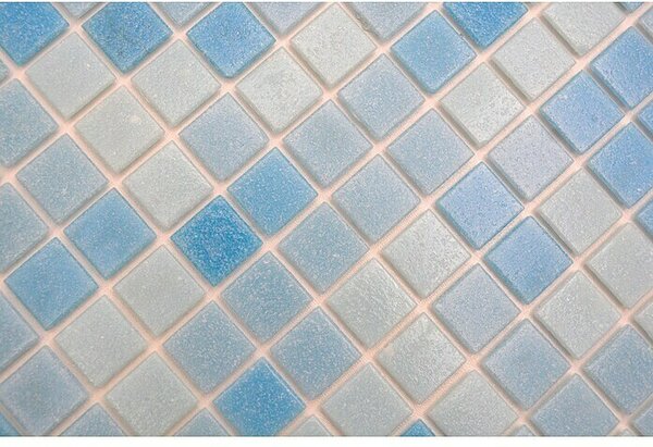 Mozaik pločica Quadrat Crystal Mix GM A 331P (32,7 x 30,5 cm, mješano svijetlo plava, Sjaj)
