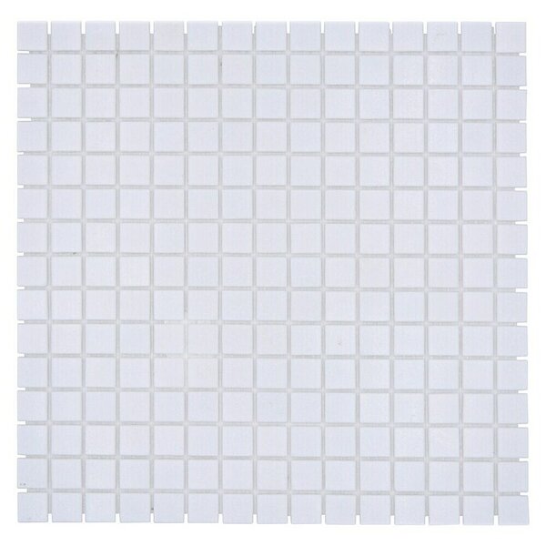Mozaik pločica Quadrat Crystal Uni GM A 11P (32,7 x 30,5 cm, Bijele boje, Sjaj)