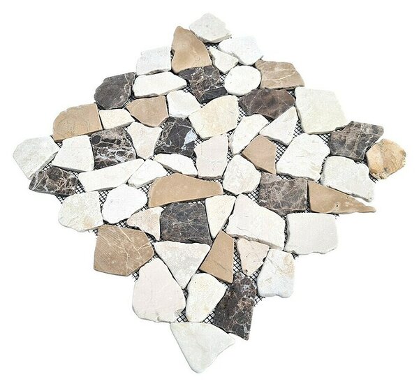 Mozaik pločica Mix CIOT 30/190KBM (30,5 x 30,5 cm, Smeđe-bijele boje, Mat)
