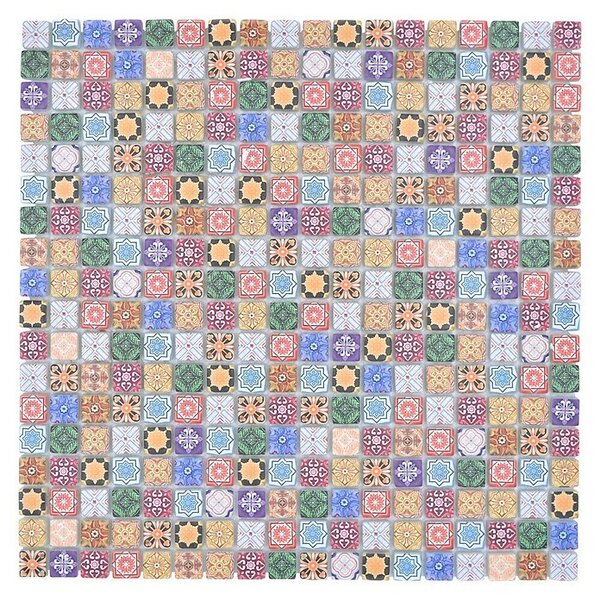 Mozaik pločica Quadrat Crystal XCM RB83 (30 x 30 cm, Raznobojno, Mat)