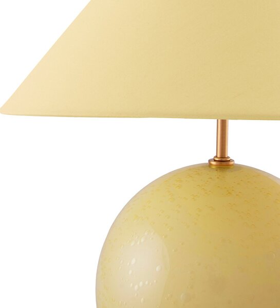 Stolne Lampa Globen Lighting, IRIS, Žuta, Dnevna soba, Tkanina / tekstil, Vintage