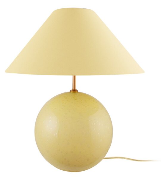 Stolne Lampa Globen Lighting, IRIS, Žuta, Dnevna soba, Tkanina / tekstil, Vintage