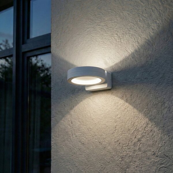 Vanjske Svjetiljka Lindby, Selviro, Bijela, Balkon, Aluminij, Moderan