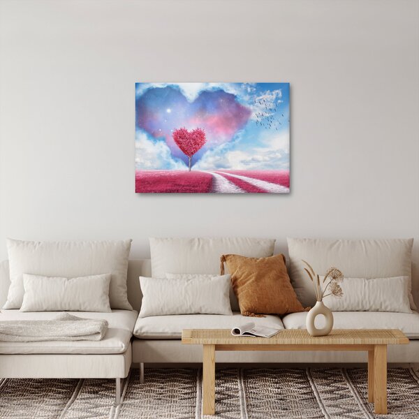 Slika - Stablo ružičastog srca (70x50 cm)