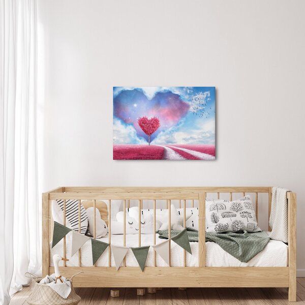 Slika - Stablo ružičastog srca (70x50 cm)