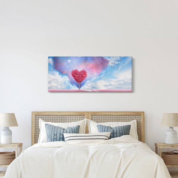 Slika - Stablo ružičastog srca (120x50 cm)