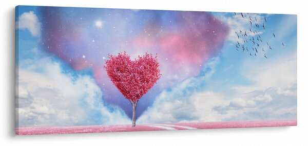 Slika - Stablo ružičastog srca (120x50 cm)
