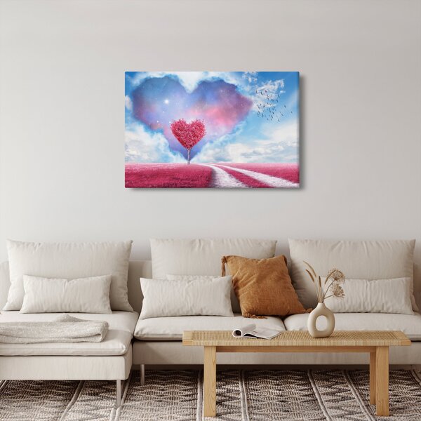Slika - Stablo ružičastog srca (90x60 cm)