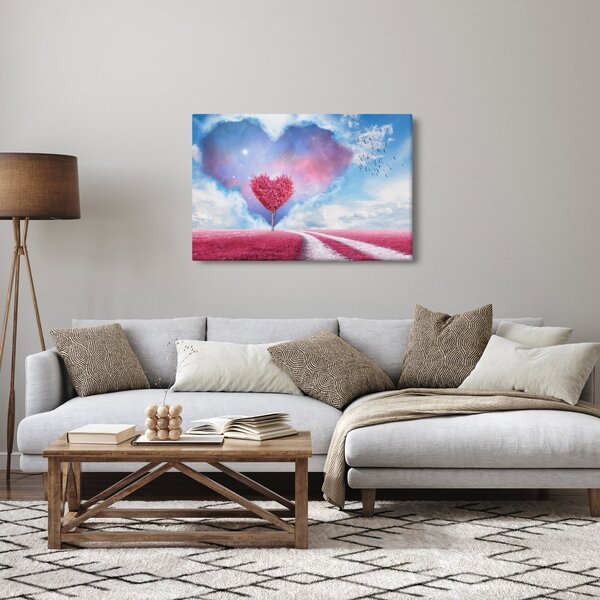 Slika - Stablo ružičastog srca (90x60 cm)