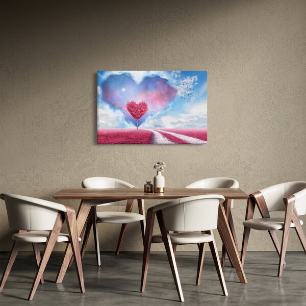 Slika - Stablo ružičastog srca (90x60 cm)