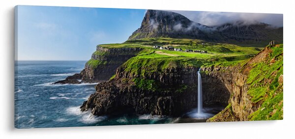 Slika - Vodopad Múlafossur (120x50 cm)