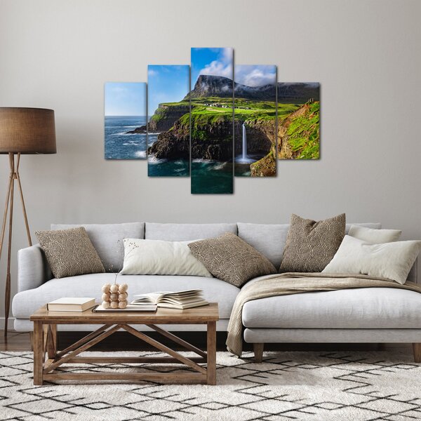 Slika - Vodopad Múlafossur (150x105 cm)