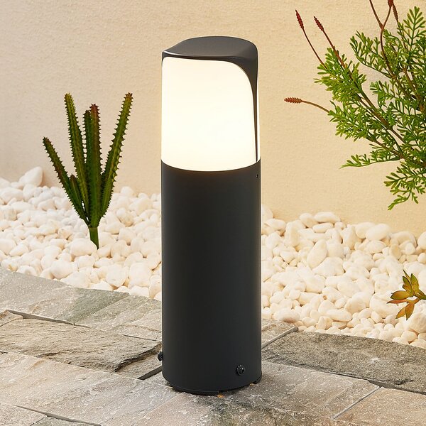 Lucande Podna lampa Paikea, 30 cm, prigušiva, Crno, Metal
