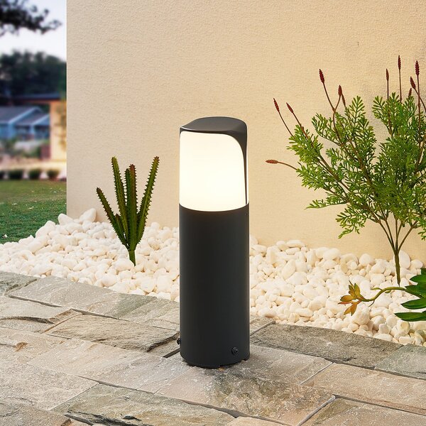 Lucande Podna lampa Paikea, 30 cm, prigušiva, Crno, Metal