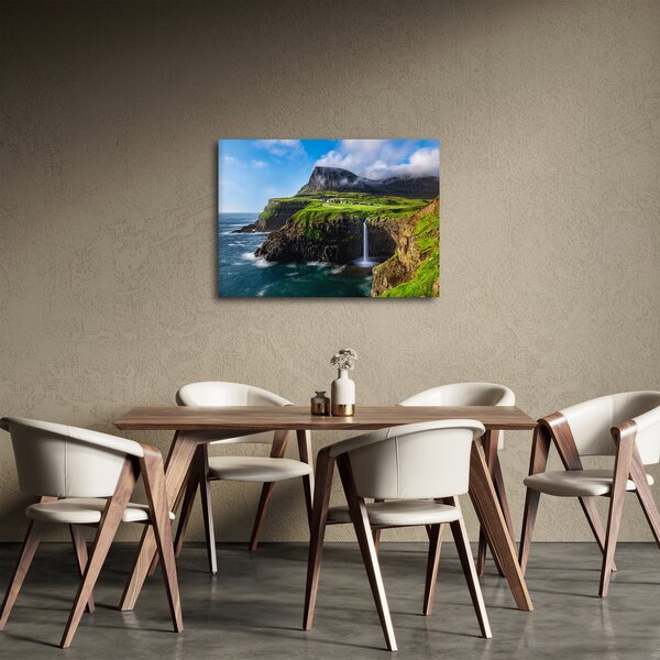 Slika - Vodopad Múlafossur (70x50 cm)