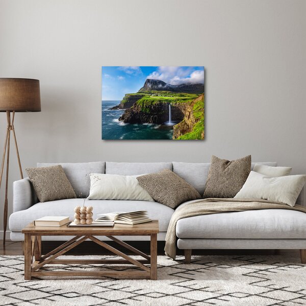 Slika - Vodopad Múlafossur (70x50 cm)