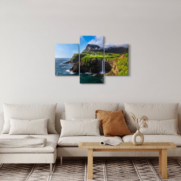 Slika - Vodopad Múlafossur (90x60 cm)