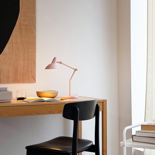 Stolne Lampa Dyberg Larsen, Vela, Ružičasta ruža, Dnevna soba, Metal, Skandinavski