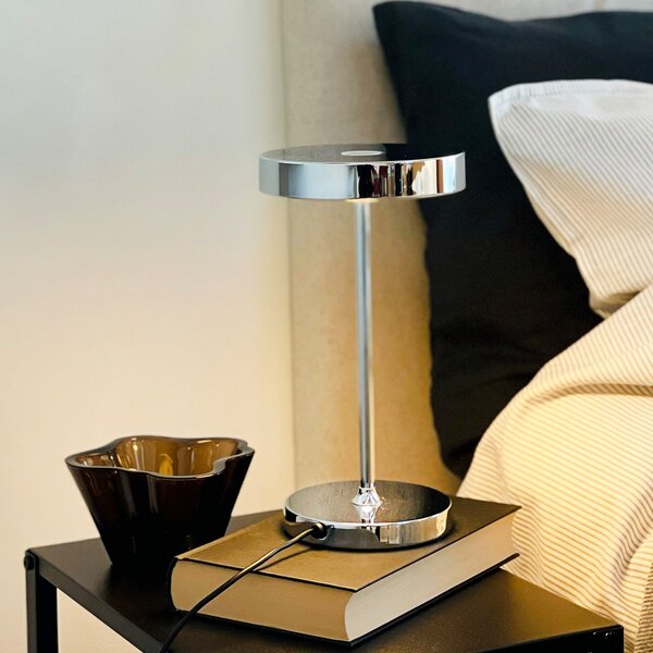 Stolne Lampa Dyberg Larsen, Starlight, prigušiv, Metalik, Dnevna soba, Metal, Dizajn