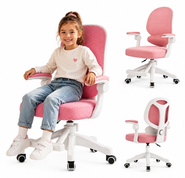 Ergonomska okretna dječja gaming stolica na kotačićima