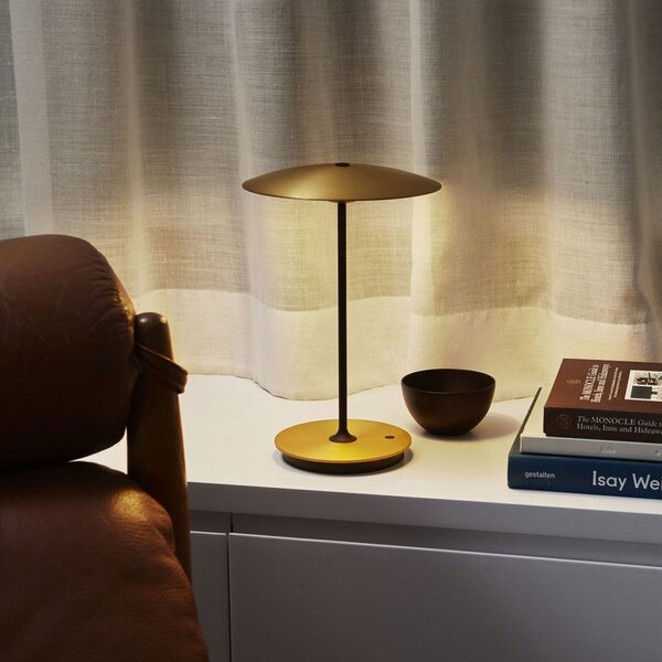 Stolne Lampa MARSET, Ginger, prigušiv, Zlato / mjed, Dnevna soba, Metal, Dizajn