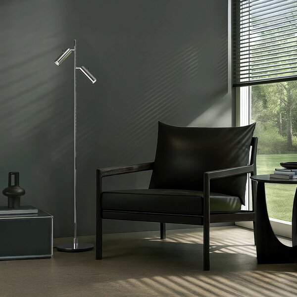 Podne Lampa Herstal, PIPELINE, Metalik, Dnevna soba, Metal, Moderan